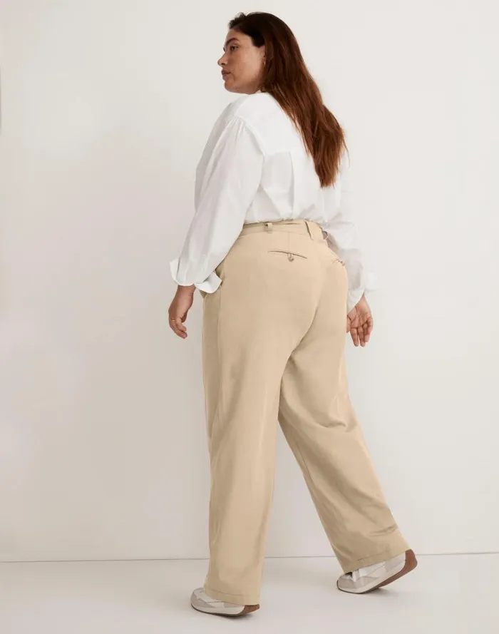 Women The Plus Harlow WideLeg Pant In Drapey Twill Harvest Moon Madewell Pants