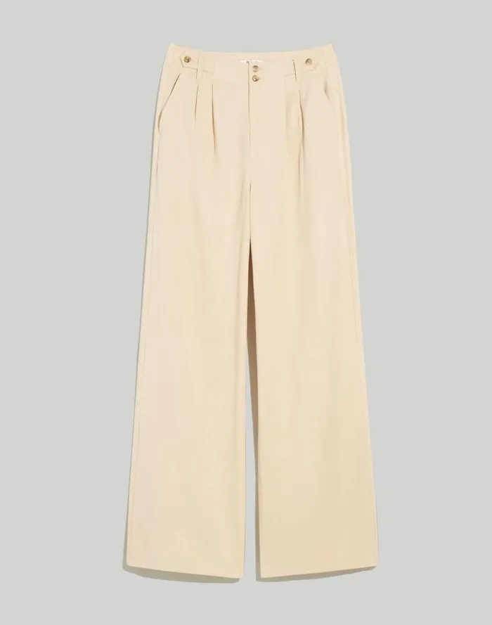 Women The Plus Harlow WideLeg Pant In Drapey Twill Harvest Moon Madewell Pants