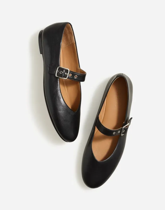 Women The Remy Mary Jane Flat True Black Madewell Ballet Flats