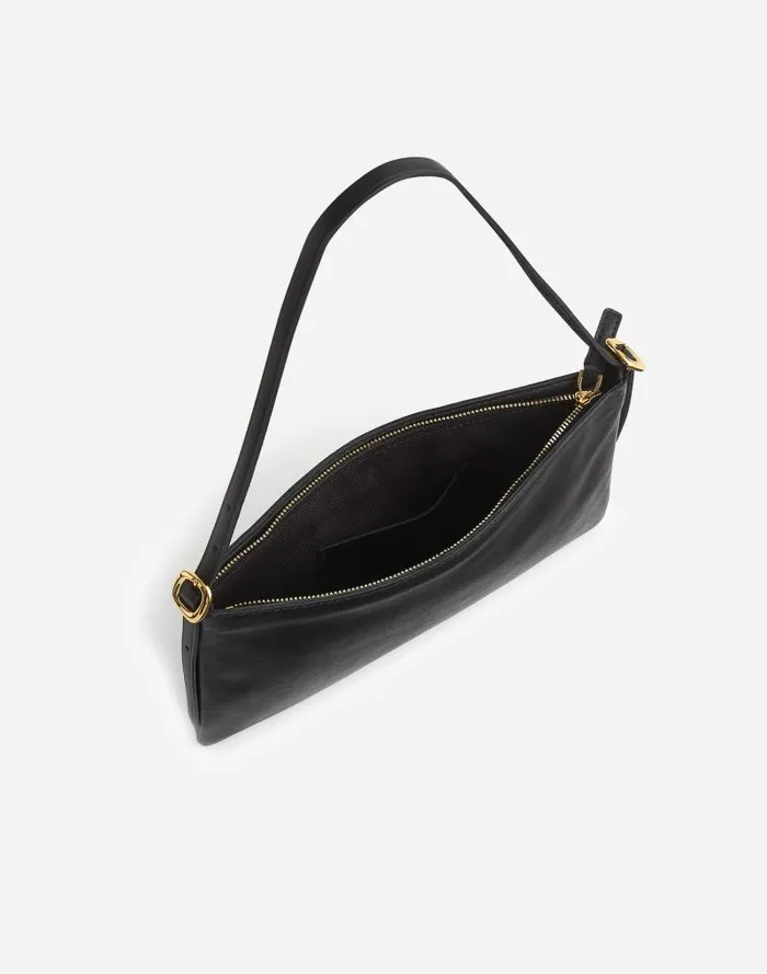 Women The SculpturalBuckle Mini Shoulder Bag True Black Madewell Bags