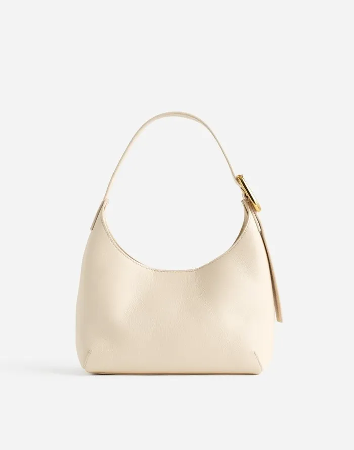 Women The SculpturalBuckle Shoulder Bag Ecru Madewell Bags