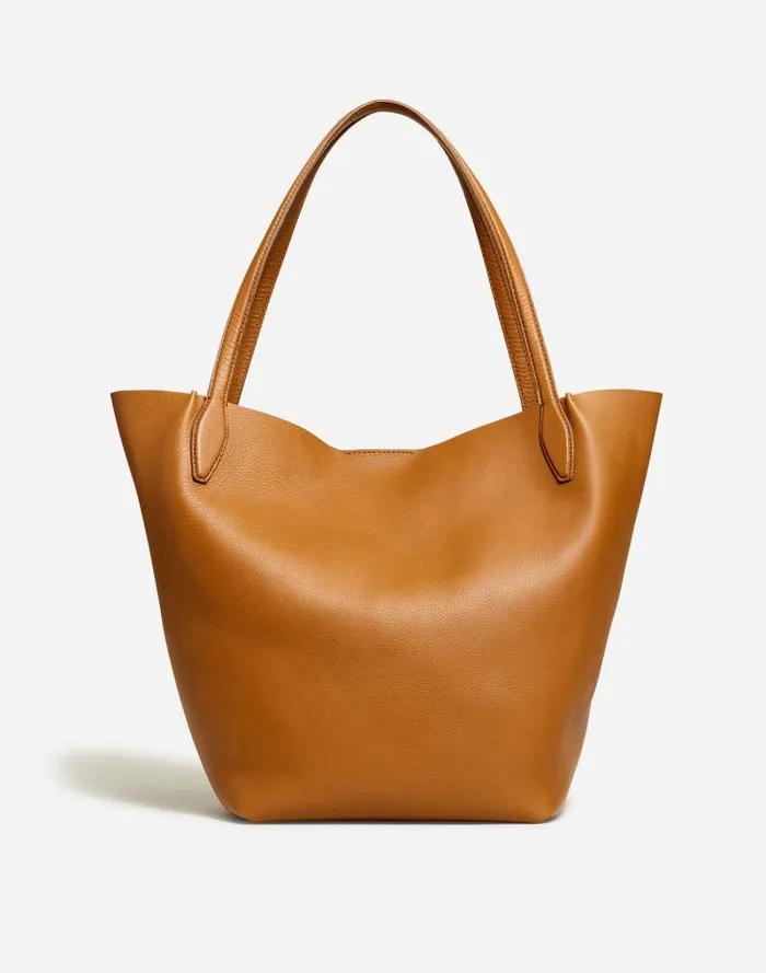 Women The Shopper Tote In Soft Grain Sepia Madewell Bags