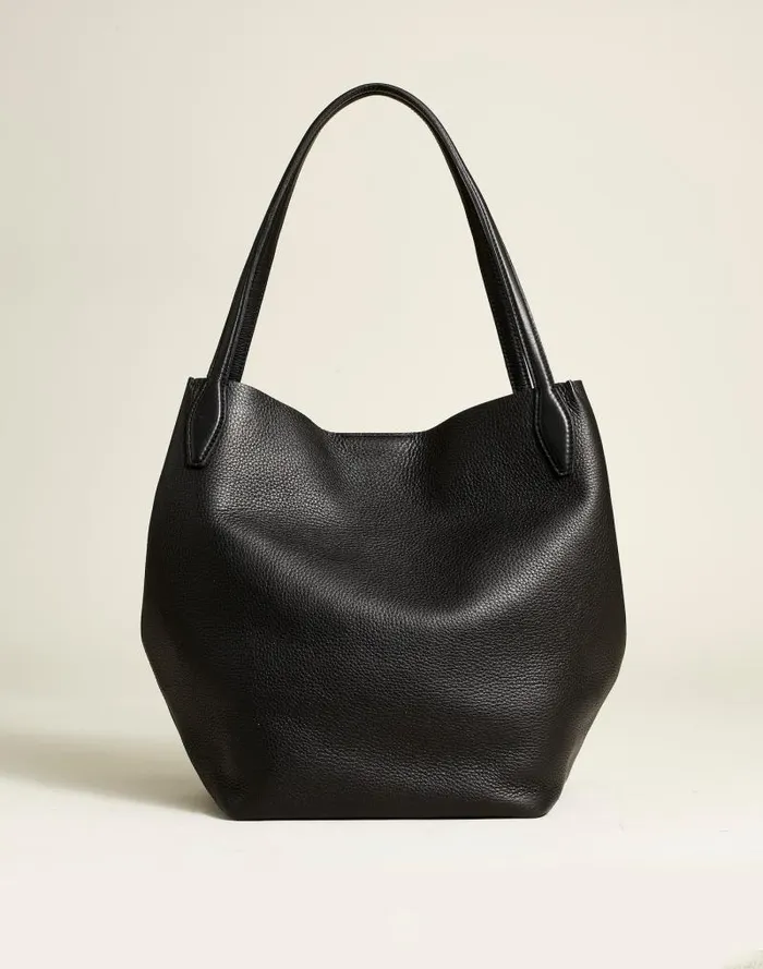 Women The Shopper Tote In Soft Grain True Black Madewell Bags