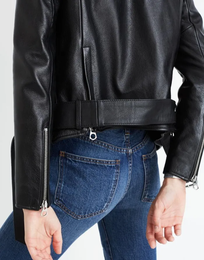 Women The Ultimate Leather Motorcycle Jacket True Black Madewell Coats Jackets