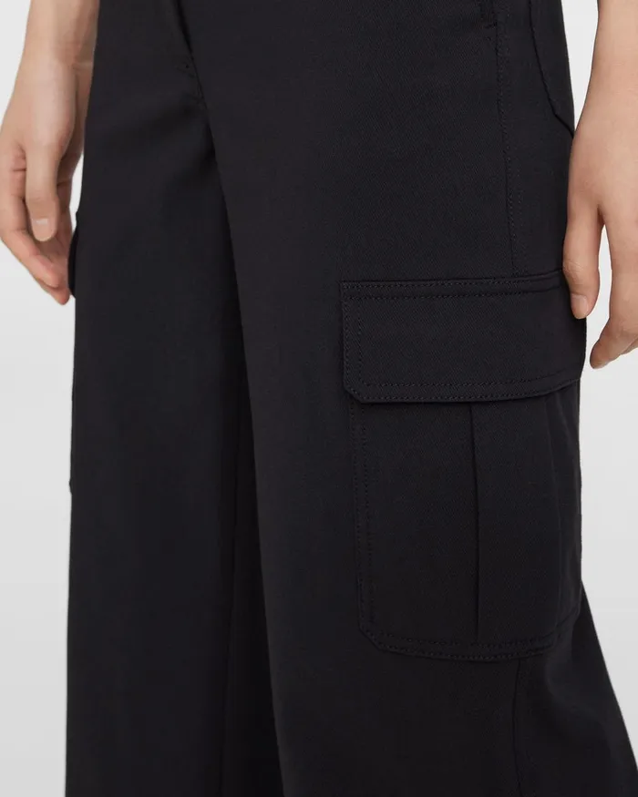 Women Theory Pants Cargo Pant In Neoteric Twill Black