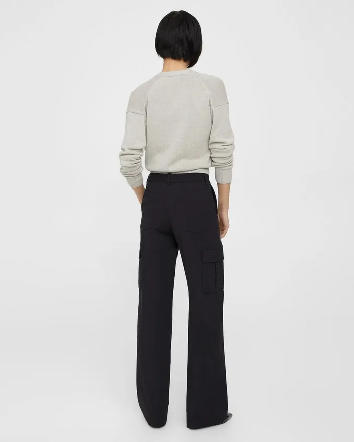 Women Theory Pants Cargo Pant In Neoteric Twill Black