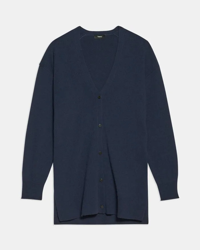Women Theory Sweaters Cardigans Long Cardigan In Cashmere Marina