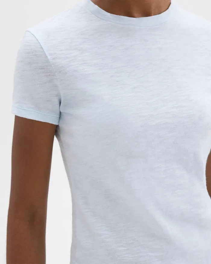Women Theory TShirts Tank Tops Tiny Tee In Organic Slub Cotton Skylight