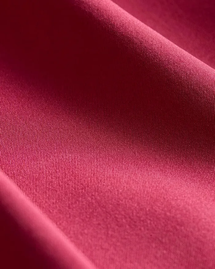 Women Theory Tops Fitted Shirt In Silk Georgette Deep Rose
