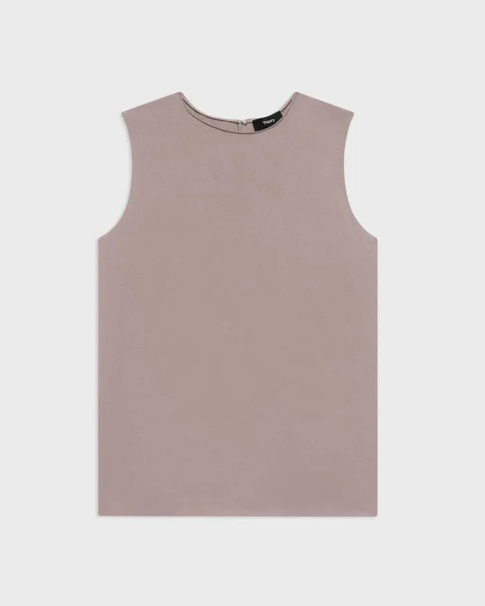 Women Theory Tops Shell Top In Silk Georgette Cinder