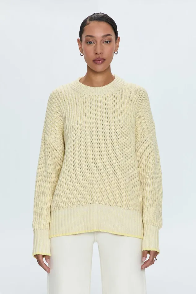 Women Tina Sweater 8211 Soft Yellow Pistola Denim Sweaters and Knits