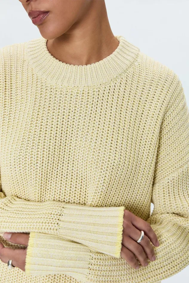 Women Tina Sweater 8211 Soft Yellow Pistola Denim Sweaters and Knits