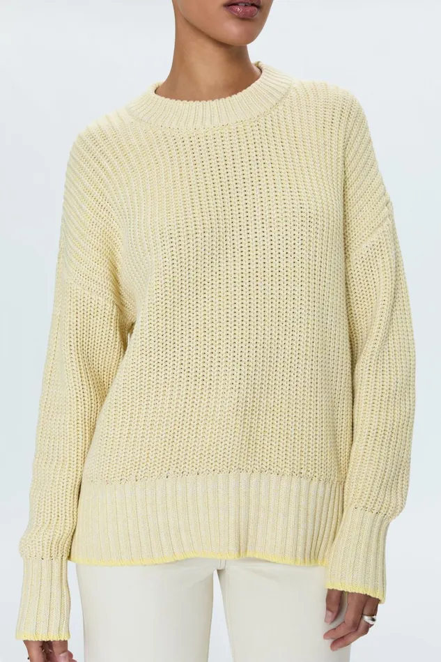 Women Tina Sweater 8211 Soft Yellow Pistola Denim Sweaters and Knits