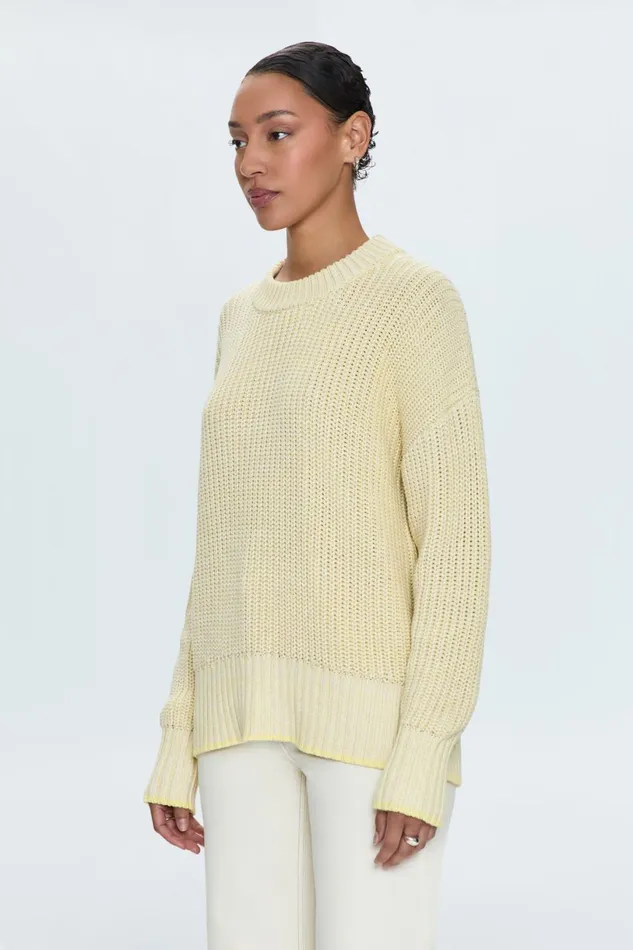 Women Tina Sweater 8211 Soft Yellow Pistola Denim Sweaters and Knits