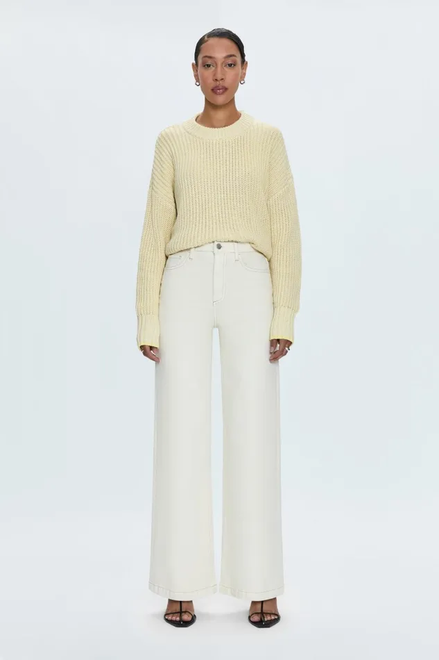 Women Tina Sweater 8211 Soft Yellow Pistola Denim Sweaters and Knits