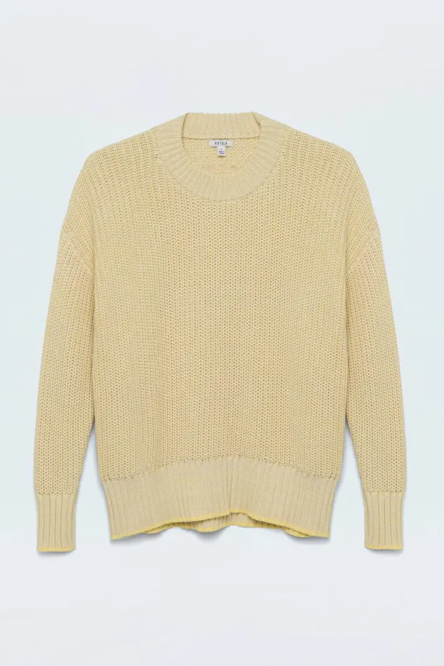 Women Tina Sweater 8211 Soft Yellow Pistola Denim Sweaters and Knits
