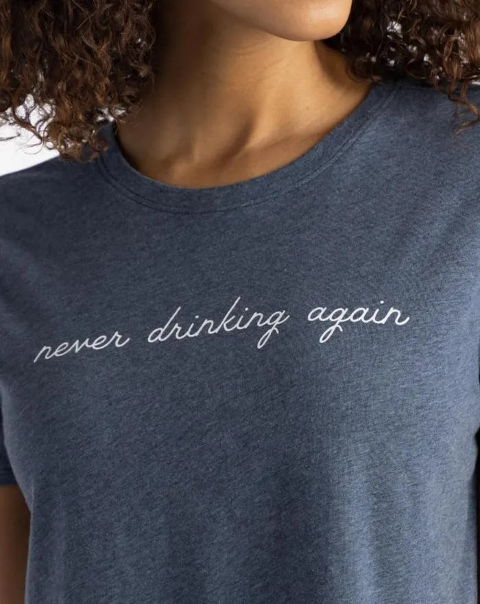 Women TINY BUBBLES TEE Heather Mood Indigo TravisMathew Tees