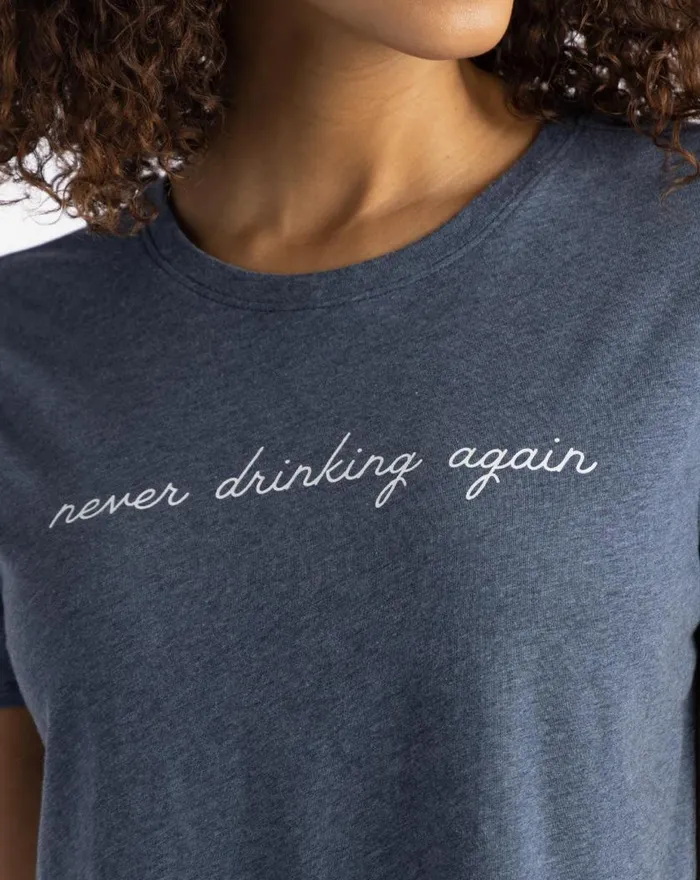 Women TINY BUBBLES TEE Heather Mood Indigo TravisMathew Tees