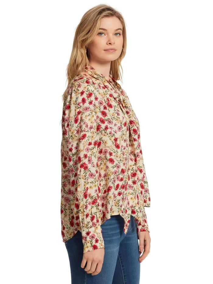 Women Tops Jessica Simpson Dazed Blouse In Canvas Posies Canvas Posies Women Tops Jessica Simpson Dazed Blouse In Canvas Posies Canvas Posies