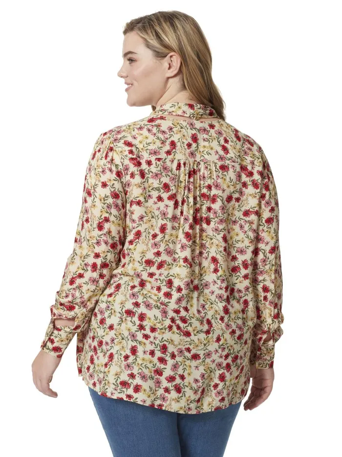 Women Tops Jessica Simpson Dazed Blouse In Canvas Posies Canvas Posies Women Tops Jessica Simpson Dazed Blouse In Canvas Posies Canvas Posies