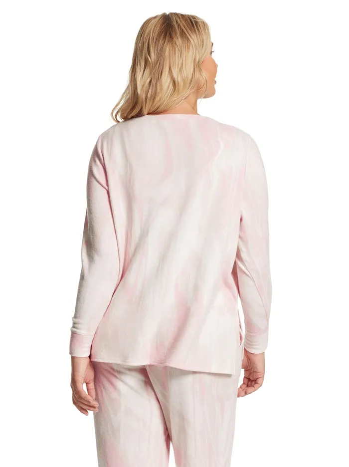 Women Tops Jessica Simpson Lisa Pullover In Candy Marble Candy Marble Print