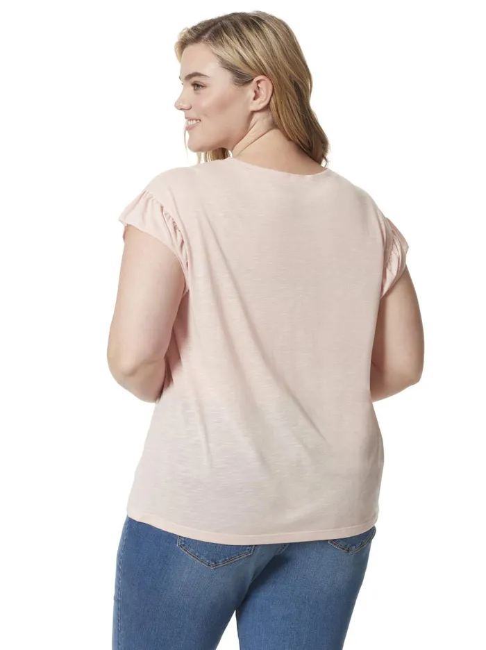 Women Tops Jessica Simpson Sawyer Tee In Cali Desert Peachskin Women Tops Jessica Simpson Sawyer Tee In Cali Desert Peachskin
