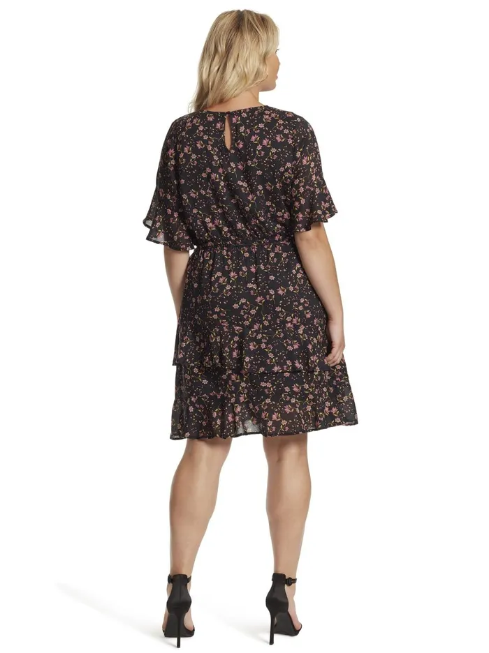 Women Tops Jessica Simpson Thurston Dress In Black Black Prickly Blooms Women Tops Jessica Simpson Thurston Dress In Black Black Prickly Blooms