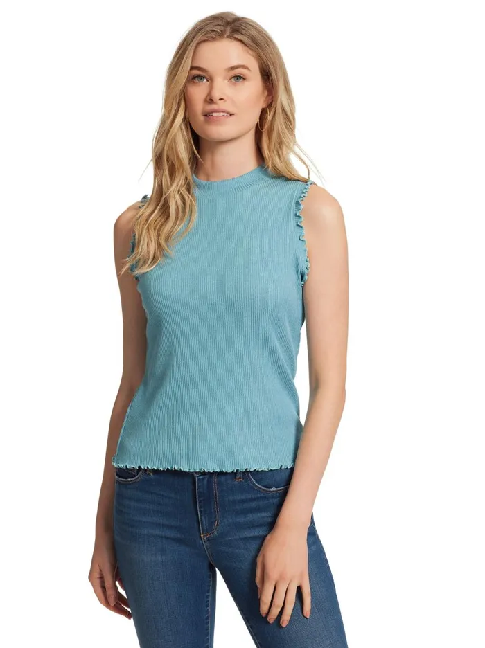 Women Tops Jessica Simpson Valerie Rib Top In Ultramarine Marine Blue Ultramarine Women Tops Jessica Simpson Valerie Rib Top In Ultramarine Marine Blue Ultramarine