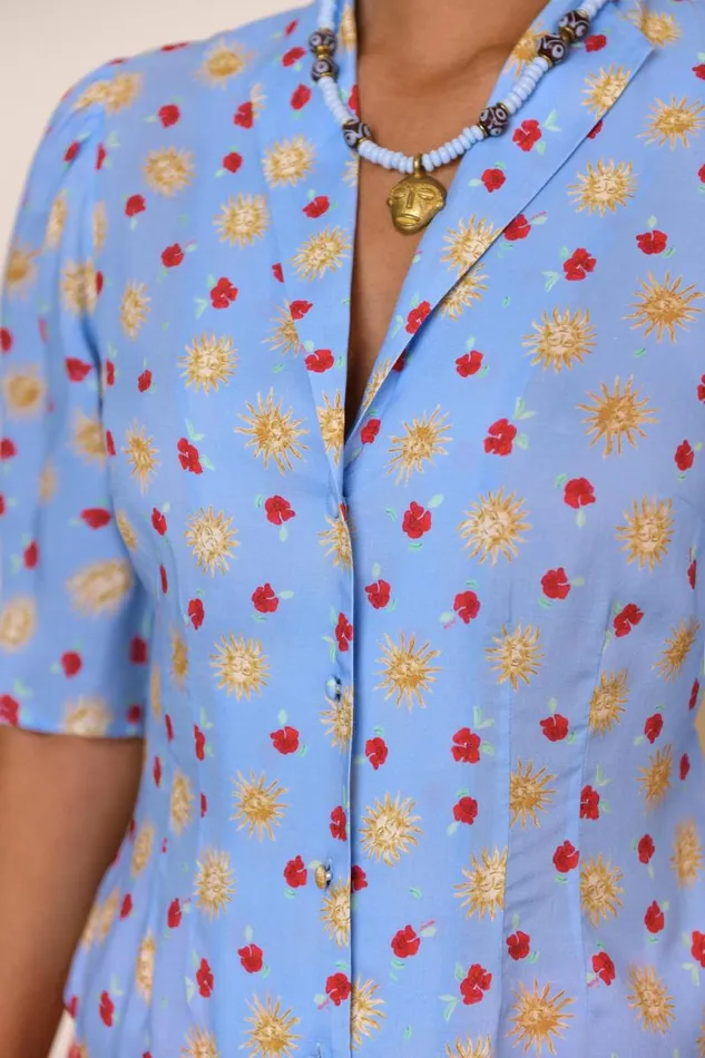 Women Tops RIXO Caterina Sun Petal Serenity
