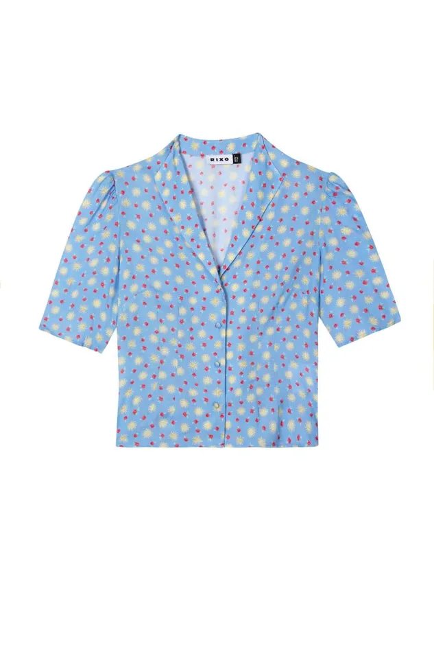 Women Tops RIXO Caterina Sun Petal Serenity