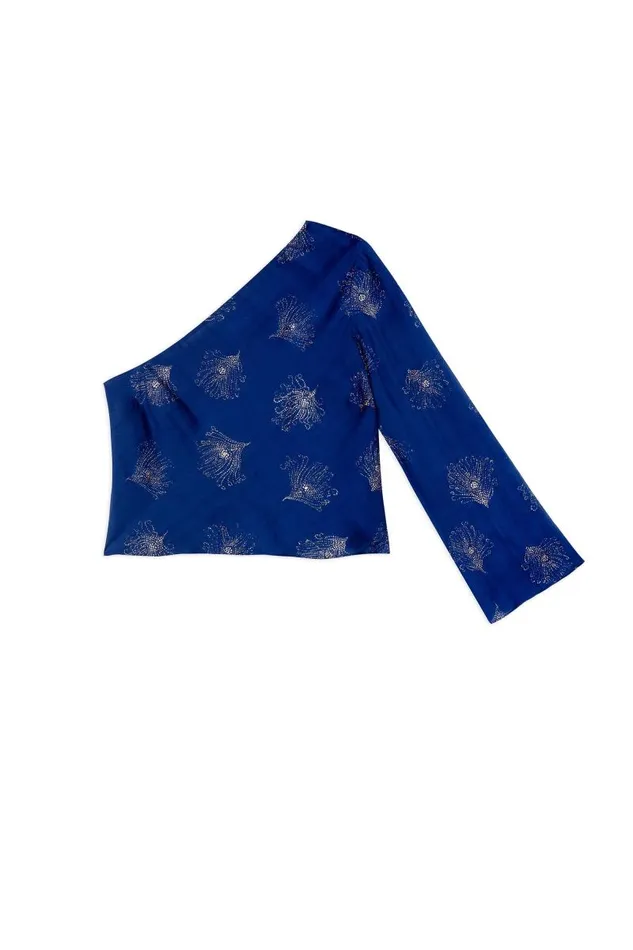 Women Tops RIXO Chaka Midnight Glitter Feather Women Tops RIXO Chaka Midnight Glitter Feather