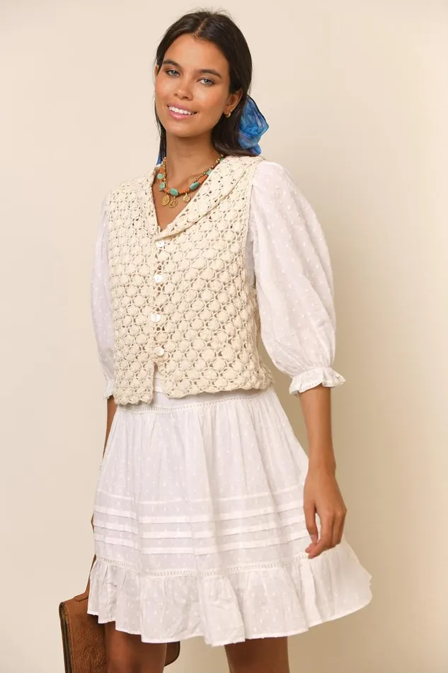 Women Tops RIXO Monika Ivory