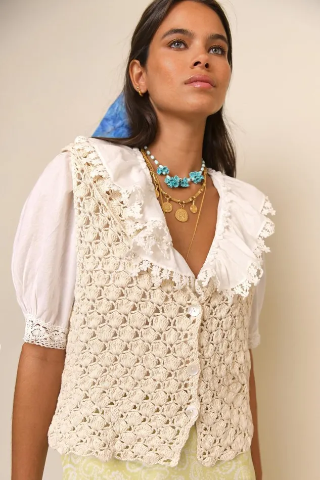 Women Tops RIXO Monika Ivory Women Tops RIXO Monika Ivory