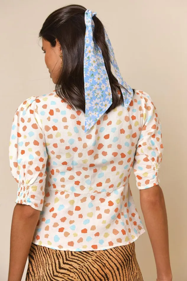 Women Tops RIXO Palma Multi Spaced Tulip Women Tops RIXO Palma Multi Spaced Tulip
