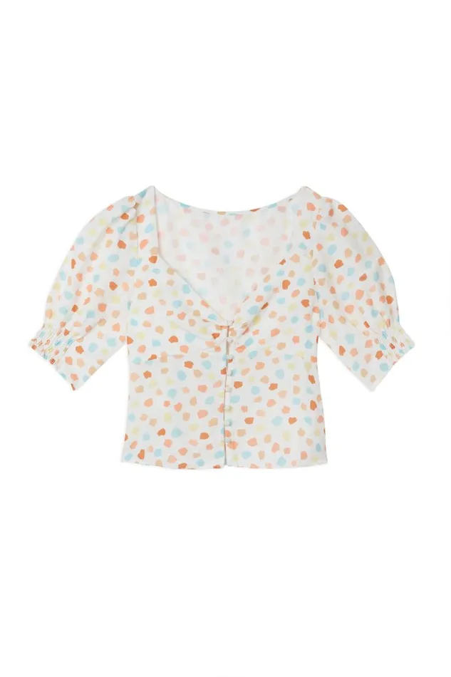 Women Tops RIXO Palma Multi Spaced Tulip Women Tops RIXO Palma Multi Spaced Tulip