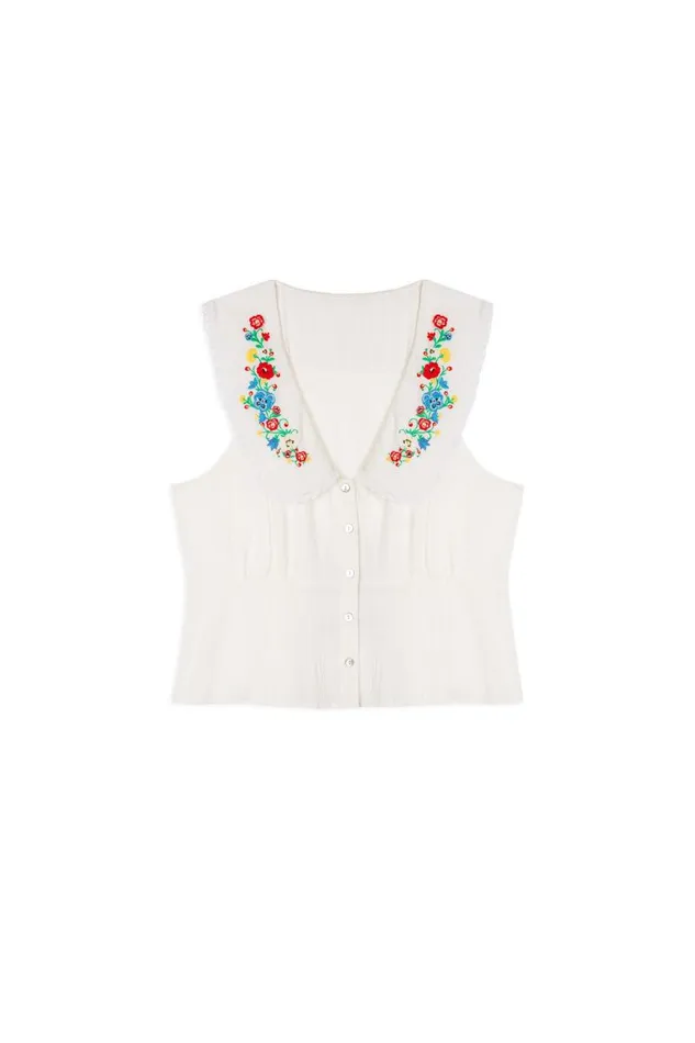 Women Tops RIXO Soller Floral Embroidery Women Tops RIXO Soller Floral Embroidery