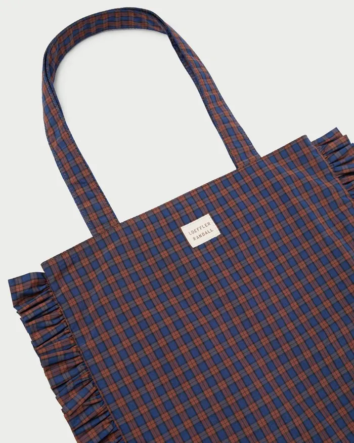 Women Totes Loeffler Randall Justine Navy Ruffle Tote Women Totes Loeffler Randall Justine Navy Ruffle Tote