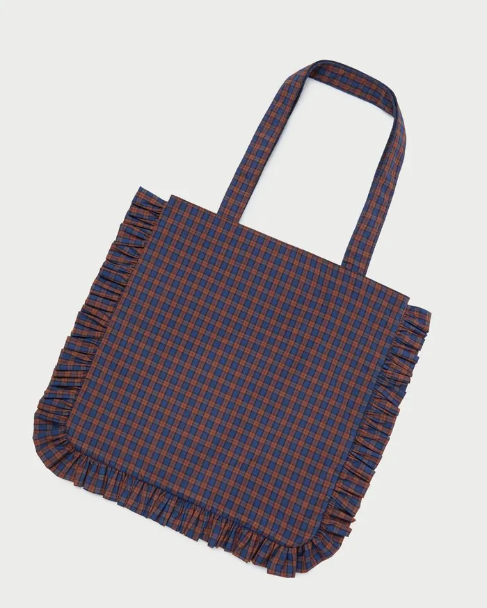 Women Totes Loeffler Randall Justine Navy Ruffle Tote Women Totes Loeffler Randall Justine Navy Ruffle Tote