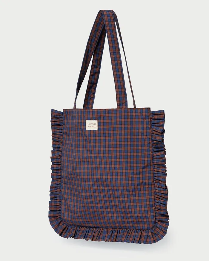 Women Totes Loeffler Randall Justine Navy Ruffle Tote Women Totes Loeffler Randall Justine Navy Ruffle Tote