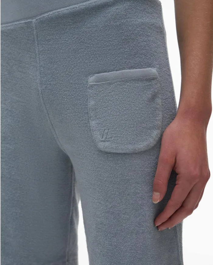 Women Towel Terry Short Space Grey Helmut Lang Shorts