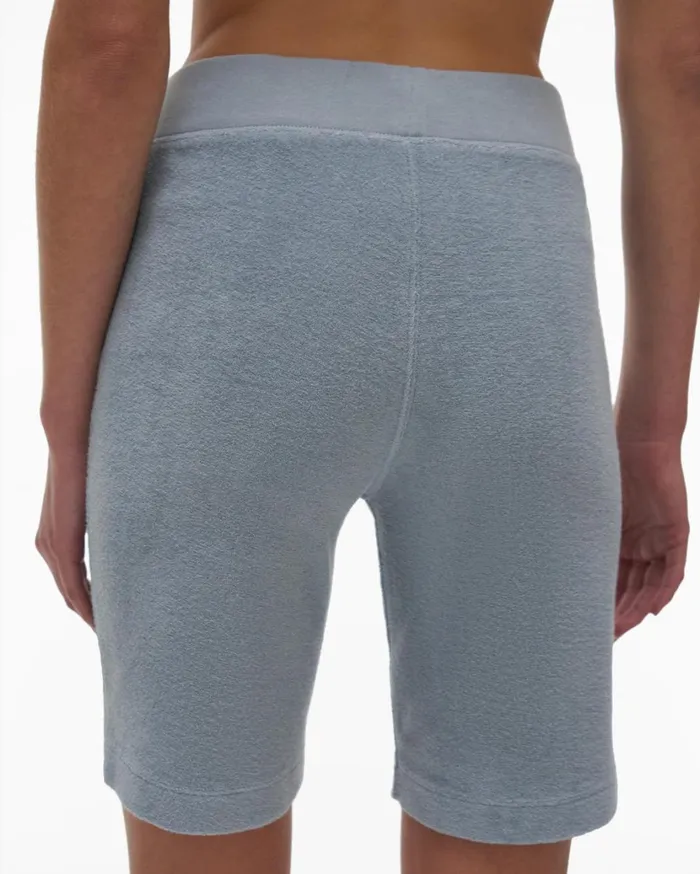 Women Towel Terry Short Space Grey Helmut Lang Shorts