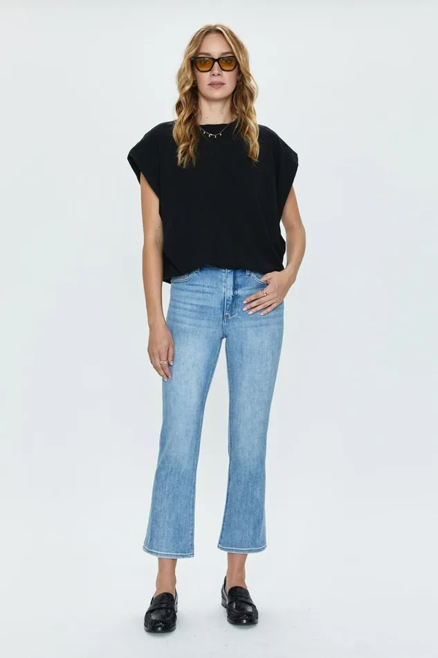 Women Trina Tee 8211 Black Pistola Denim Tees and Tanks