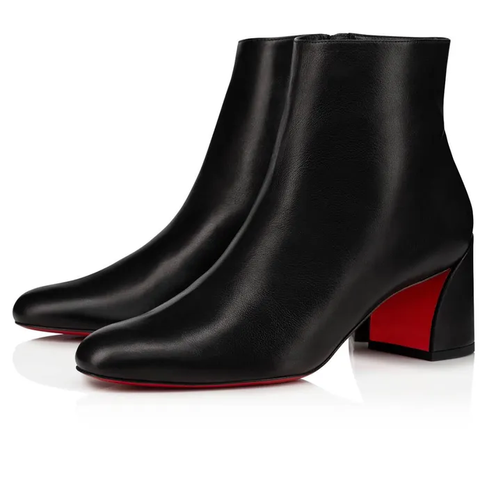 Women Turela 55 Mm Low Boots 8211 Calf Leather 8211 Black Black Christian Louboutin Ankle Boots Women Turela 55 Mm Low Boots 8211 Calf Leather 8211 Black Black Christian Louboutin Ankle Boots