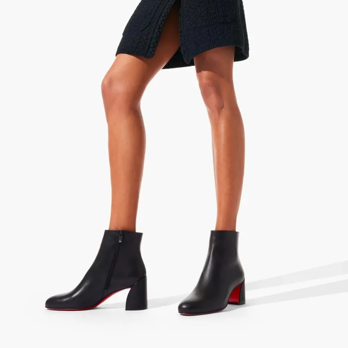 Women Turela 55 Mm Low Boots 8211 Calf Leather 8211 Black Black Christian Louboutin Ankle Boots