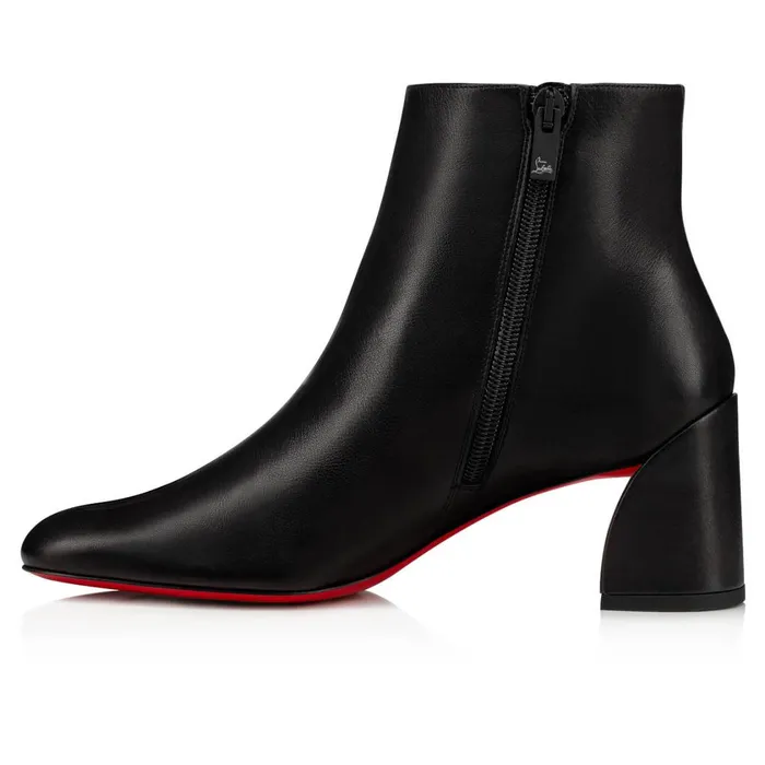 Women Turela 55 Mm Low Boots 8211 Calf Leather 8211 Black Black Christian Louboutin Ankle Boots