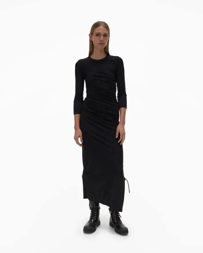 Women Twist Dress Basalt Black Helmut Lang Dresses