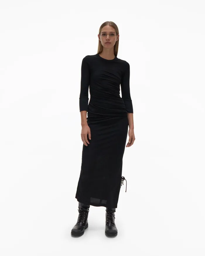 Women Twist Dress Basalt Black Helmut Lang Dresses