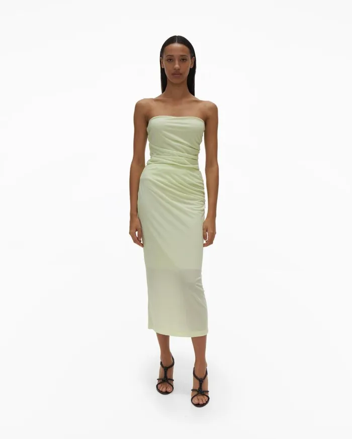 Women Twist Skirt Electric Yellow Helmut Lang Skirts
