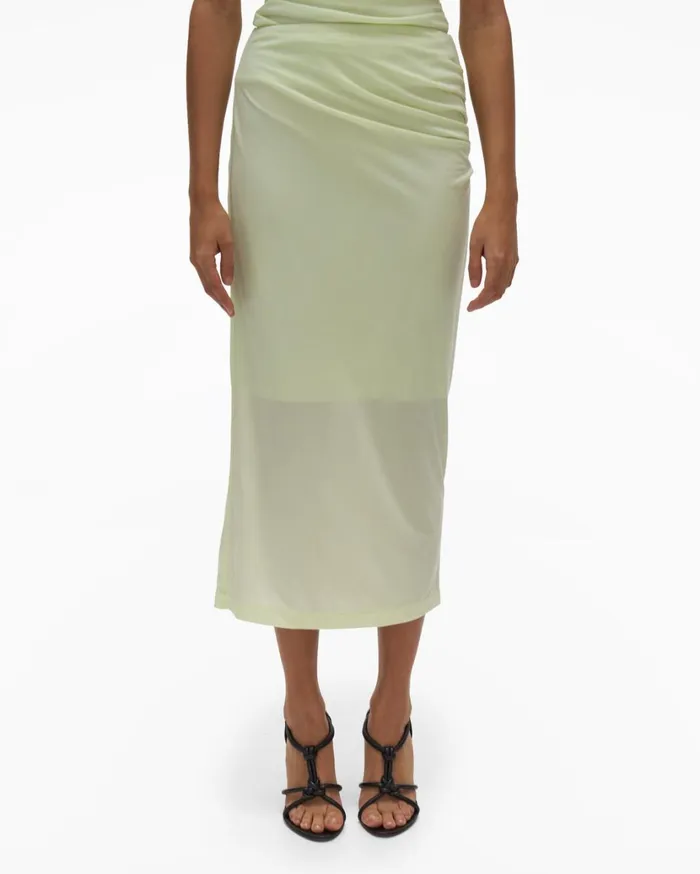 Women Twist Skirt Electric Yellow Helmut Lang Skirts