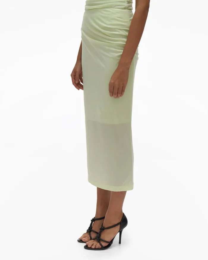 Women Twist Skirt Electric Yellow Helmut Lang Skirts